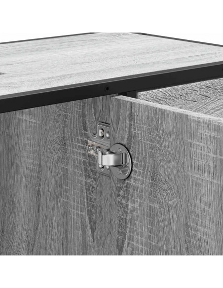 Mobile Lavabo Bagno Grigio Sonoma 60x30x60 cm Legno Multistrato