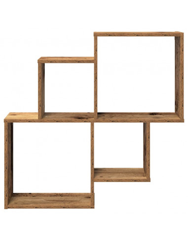 Mensola da Parete Legno Vecchio 80x15x78,5 cm Legno Multistrato