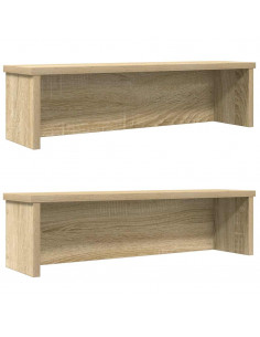 Scaffali da Cucina Impilabili 2 pz Rovere Sonoma 60x15x16 cm