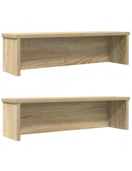 Scaffali da Cucina Impilabili 2 pz Rovere Sonoma 60x15x16 cm