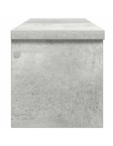 Scaffali da Cucina Impilabili 2 pz Grigio Cemento 60x15x16 cm