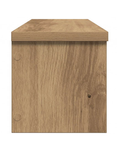 Scaffale da Cucina Impilabile Rovere Artigianale 60x15x16 cm