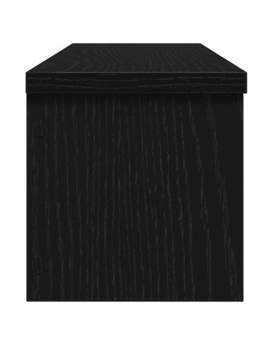 Scaffale da Cucina Impilabile Nera 60x15x16 cm in Truciolato