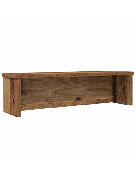 Scaffale da Cucina Impilabile Legno Vecchio 60x15x16 cm