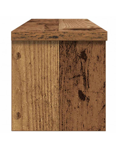 Scaffale da Cucina Impilabile Legno Vecchio 60x15x16 cm