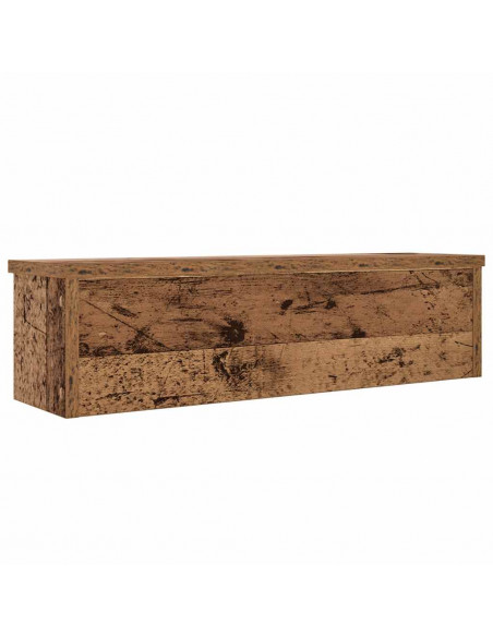 Scaffale da Cucina Impilabile Legno Vecchio 60x15x16 cm