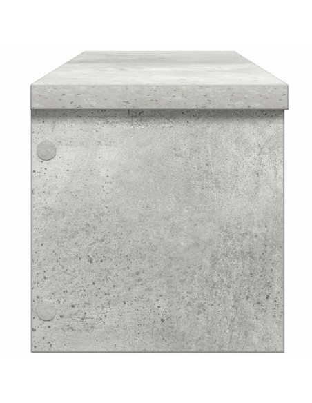 Scaffale da Cucina Impilabile Grigio Cemento 60x15x16 cm