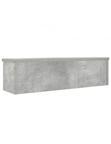 Scaffale da Cucina Impilabile Grigio Cemento 60x15x16 cm