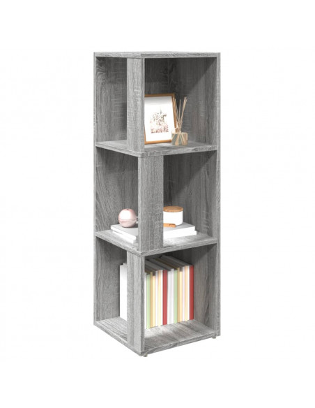 Scaffale Angolare Grigio Sonoma 33x33x100 cm Legno Multistrato