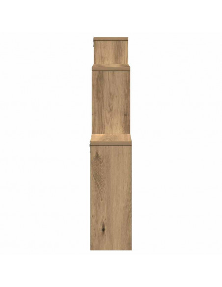 Scaffale a Parete Rovere Artigianale 80x15x78,5 cm Truciolato