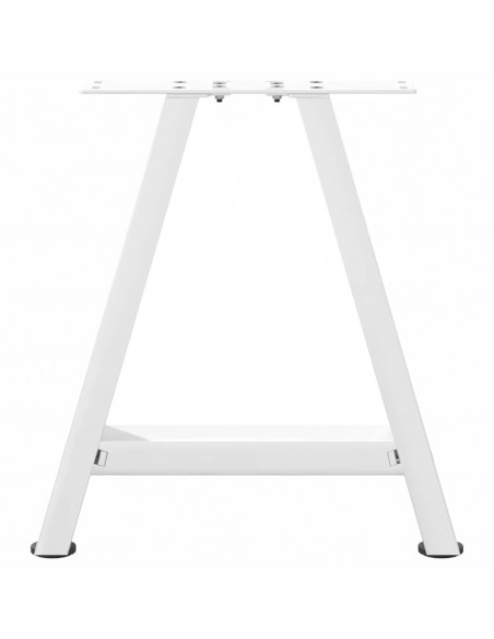 Gambe Tavolino da Caffè a A 2 pz Bianco 50x(42-43) cm Acciaio
