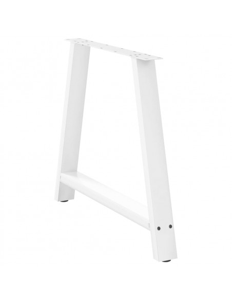Gambe Tavolino da Caffè a A 2pz Bianco 90x(72-73) cm Acciaio