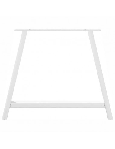 Gambe Tavolino da Caffè a A 2pz Bianco 90x(72-73) cm Acciaio