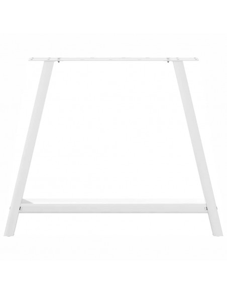 Gambe Tavolino da Caffè a A 2pz Bianco 90x(72-73) cm Acciaio