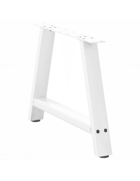 Gambe Tavolino da Caffè a A 2 pz Bianco 70x(42-43) cm Acciaio