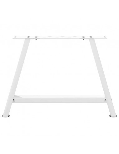 Gambe Tavolino da Caffè a A 2 pz Bianco 70x(42-43) cm Acciaio