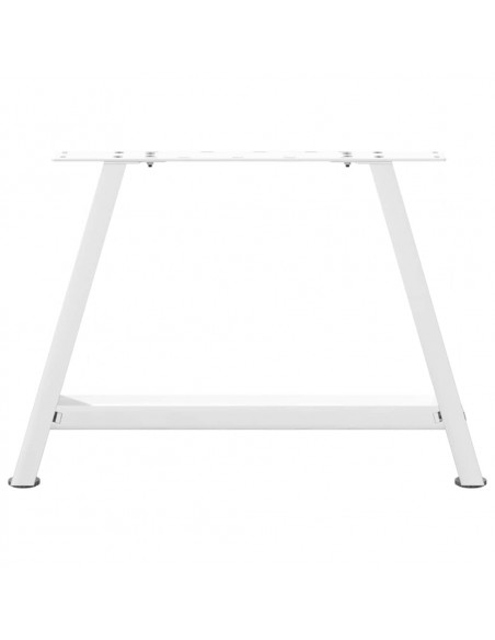 Gambe Tavolino da Caffè a A 2 pz Bianco 70x(42-43) cm Acciaio