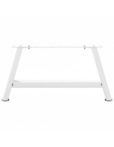 Gambe Tavolino da Caffè a A 2 pz Bianco 70x(30-31) cm Acciaio