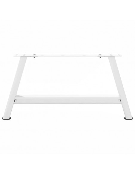 Gambe Tavolino da Caffè a A 2 pz Bianco 70x(30-31) cm Acciaio