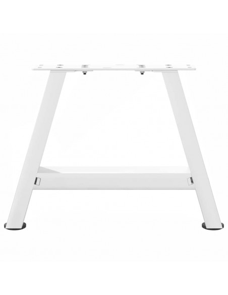 Gambe Tavolino da Caffè a A 2pz Bianco 40x(30-31) cm Acciaio