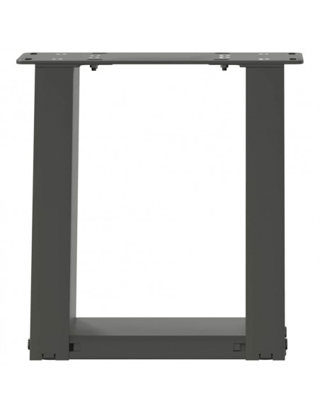 Gambe Tavolino Caffè a U 2 pz Antracite 30x(30-31)cm in Acciaio