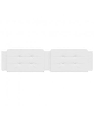 Cuscino Testiera Bianco 200 cm in Similpelle