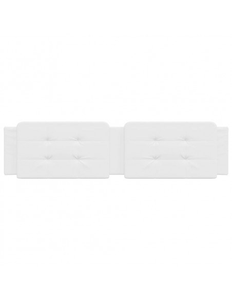 Cuscino Testiera Bianco 200 cm in Similpelle