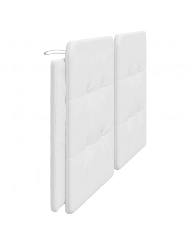 Cuscino Testiera Bianco 200 cm in Similpelle