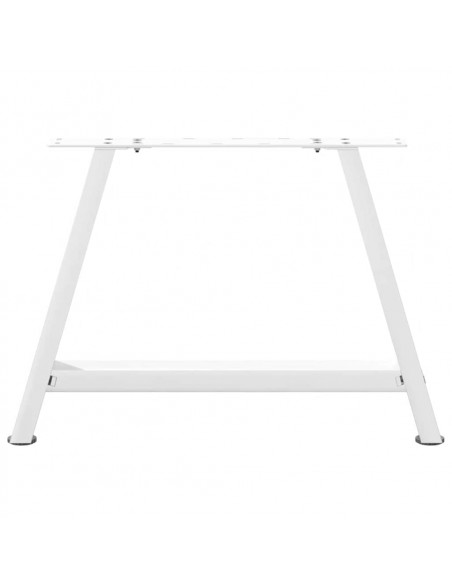 Gambe Tavolino Caffè a A 2 pz Bianco 60x(42-43) cm Acciaio
