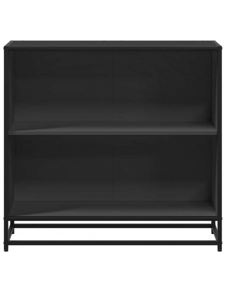 Libreria Nera 80x35x76 cm in Legno Multistrato