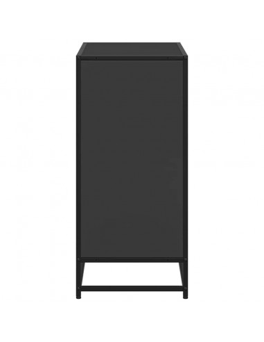 Libreria Nera 80x35x76 cm in Legno Multistrato