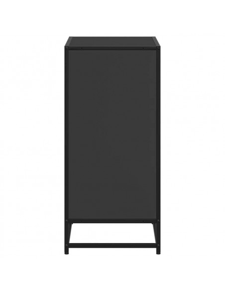 Libreria Nera 60x35x76 cm in Legno Multistrato