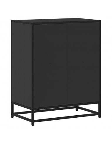 Libreria Nera 60x35x76 cm in Legno Multistrato