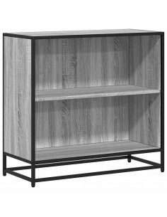 Libreria Grigio Sonoma 80x35x76 cm in Legno Multistrato