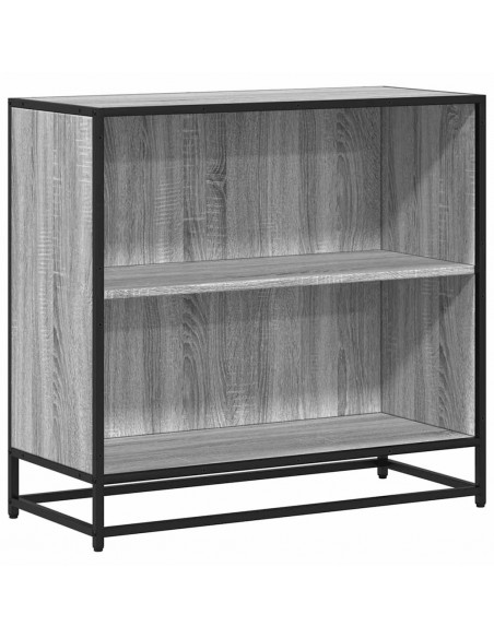 Libreria Grigio Sonoma 80x35x76 cm in Legno Multistrato
