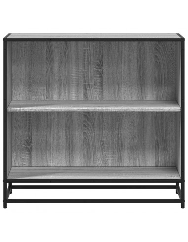 Libreria Grigio Sonoma 80x35x76 cm in Legno Multistrato