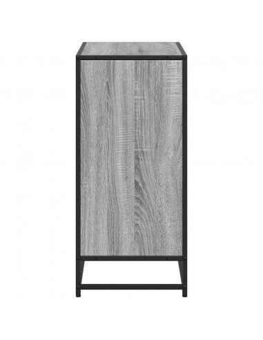 Libreria Grigio Sonoma 80x35x76 cm in Legno Multistrato