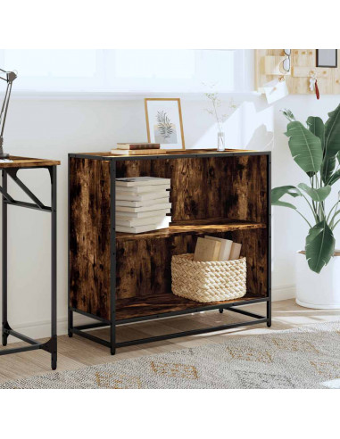 Libreria Rovere Fumo 80x35x76 cm in Legno Multistrato