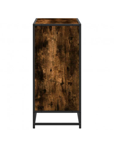 Libreria Rovere Fumo 80x35x76 cm in Legno Multistrato