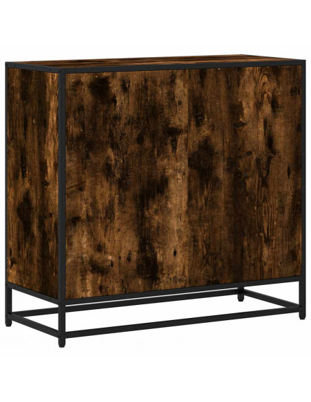 Libreria Rovere Fumo 80x35x76 cm in Legno Multistrato
