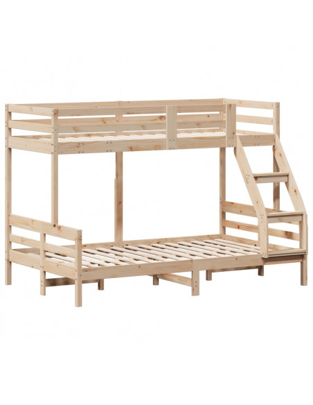 Letto a Castello 90x200/120x200 cm in Legno Massello di Pino