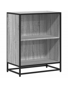 Libreria Grigio Sonoma 60x35x76 cm in Legno Multistrato