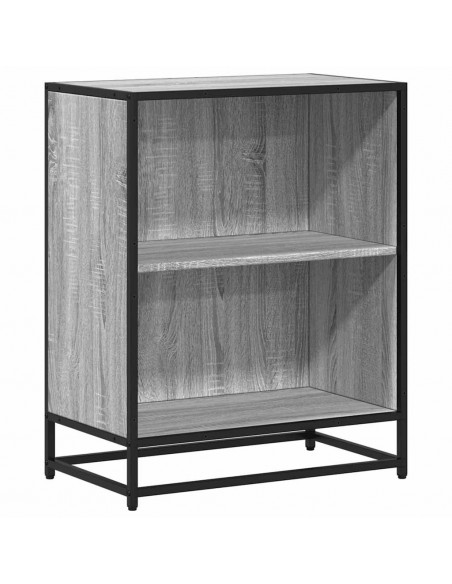 Libreria Grigio Sonoma 60x35x76 cm in Legno Multistrato