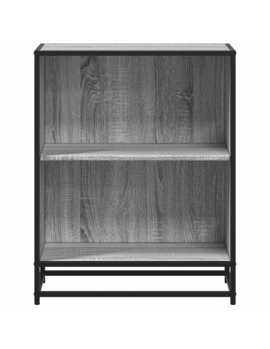 Libreria Grigio Sonoma 60x35x76 cm in Legno Multistrato