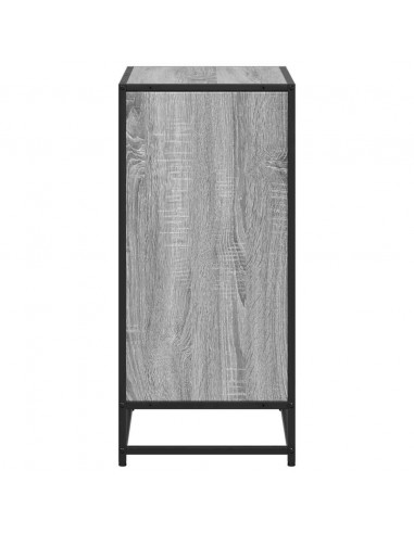 Libreria Grigio Sonoma 60x35x76 cm in Legno Multistrato