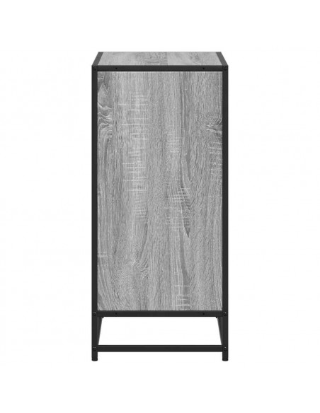Libreria Grigio Sonoma 60x35x76 cm in Legno Multistrato
