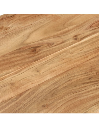 Tavolino da Salotto 110x55x35 cm in Legno Massello di Acacia