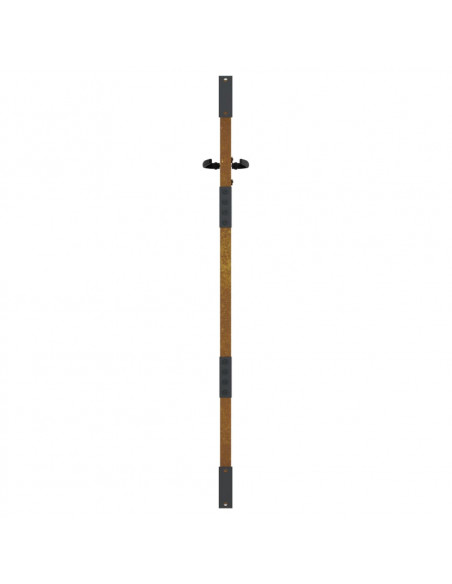 Cancello da Giardino 85x150 cm in Acciaio Corten Design Erba