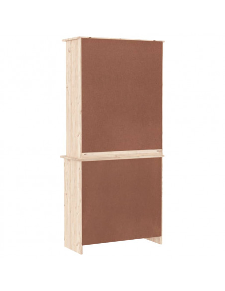 Credenza ALTA 77x35x165 cm in Legno Massello di Pino