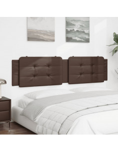 Cuscino Testiera Marrone 200 cm in Similpelle 2